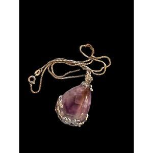 Gorgeous Amethyst Pendant on a Sterling Silver Chain
